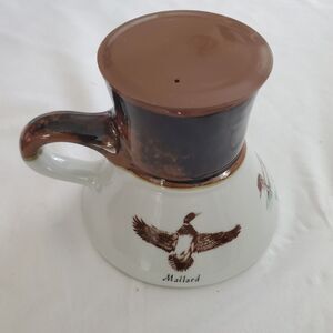 VTG 1984 Feltman Langer Mug W/ Lid No Spill Goose Wood Duck Mallard VGC Hunting